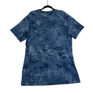 Lululemon Athletica L98-02/LTT Blue Short Sleeve Always Agile T Shirt Sz XL